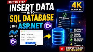 How to Insert Data into SQL Database in ASP.NET Using C# | Complete Beginner Tutorial