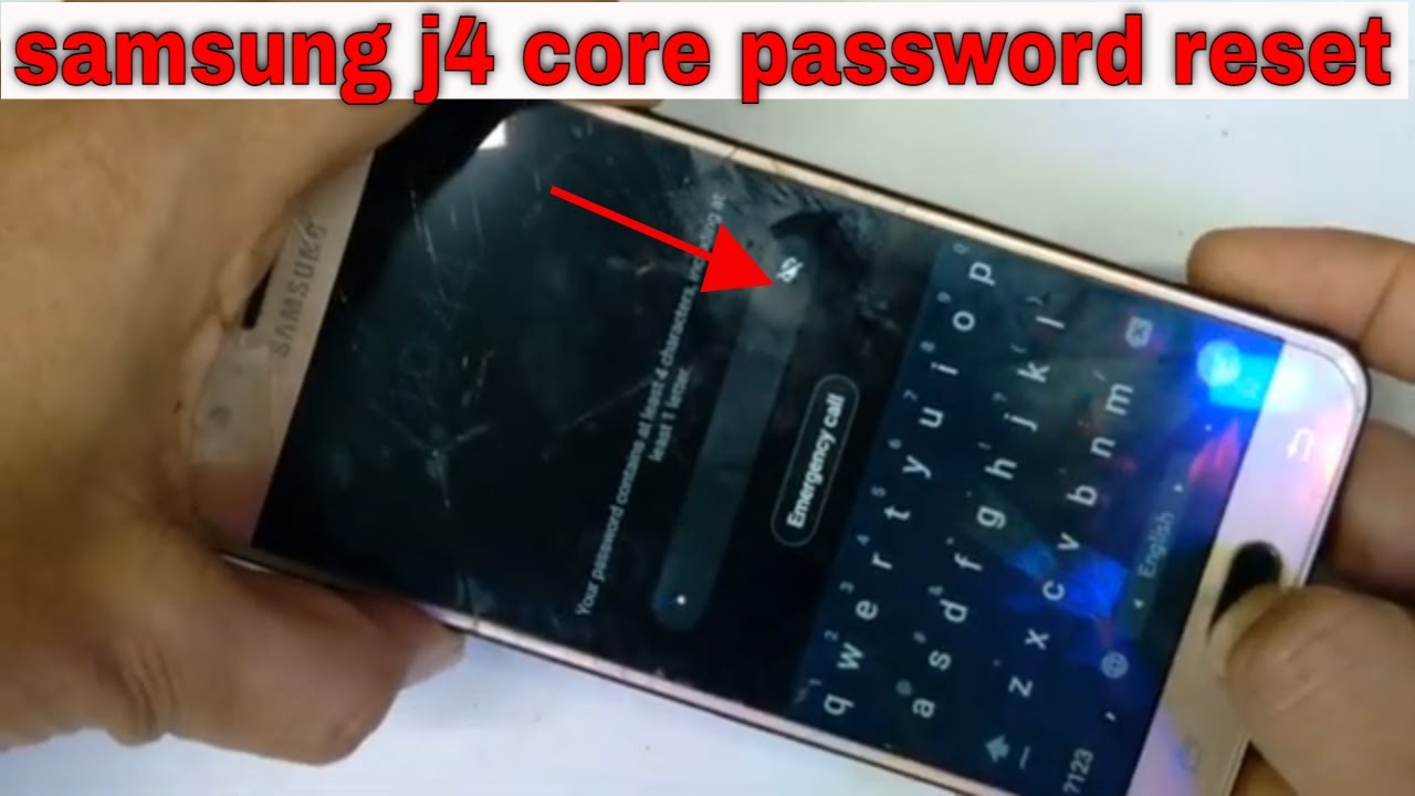 Samsung J4 Core Hard Reset - YouTube