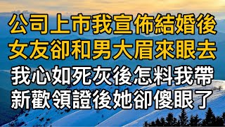 “你這個樣子這讓人惡心！”，公司上市我宣佈結婚後女友卻和男大眉來眼去，我心如死灰後怎料我帶新歡領證後她卻傻眼了。一口氣看完 ｜完結文｜真實故事 ｜都市男女｜情感｜男閨蜜｜妻子出軌｜楓林情感