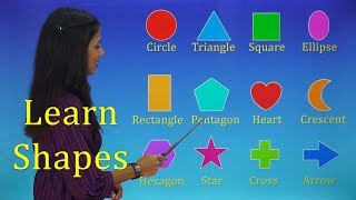 Learn Shapes For Kids With Spellings | Learn English For Kids | Pre School Learning Videos