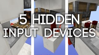 5 Hidden Input Devices in Minecraft | Redstone with Fenno