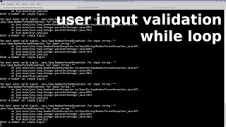 Random Coding | Continuous user input validation with exception handling in Java | Learn to Code
