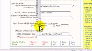 Using Citation Maker