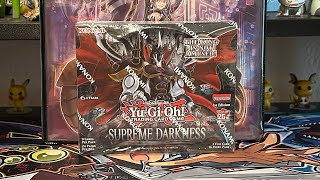 YuGiOh TCG. Quarter Century Supreme Darkness Booster Box 1st Edition. Pulled a $38 dragon!