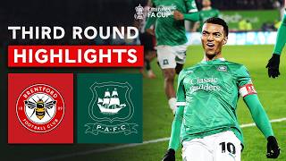 Whittaker Produces A Moment Of Magic! | Brentford v Plymouth Argyle | Emirates FA Cup 2024-25