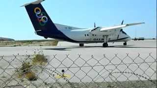 Landing at Kalymnos Airport - Άφιξη στον αερολιμένα της Καλύμνου