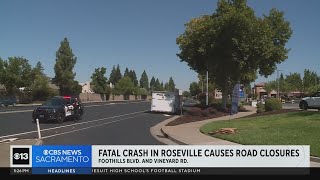 Man dies in crash in Roseville Saturday morning