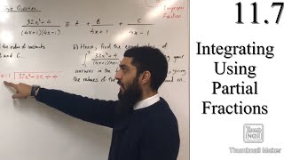 Edexcel A level Maths: 11.7 Integrating Using Partial Fractions