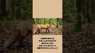 キツネは犬？キツネの生息地やかわいい特徴#shorts #動物 #animal #キツネ #雑学