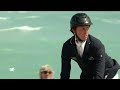 ben maher and ginger blue s winning round on miami beach csi5* 1.45m