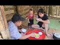 Single mother. and the young man built a barn to raise ducks