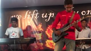 RENI ON GUITAR WITH HIS MAGIC HANDS - CHRISBROS MINISTRIES