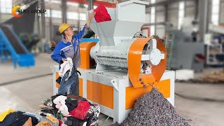Powerful Spiral Shredder for Old Clothes, Plastic Film & More!