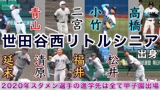 『2020年世田谷西リトルシニアのメンバーが凄すぎる プレー集』スタメン全員の高校が甲子園出場 優勝した慶應義塾高校にも多数