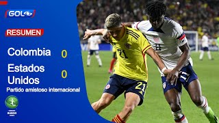 Colombia vs. Estados Unidos (0-0), el resumen del partido amistoso
