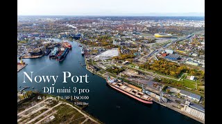 / Nowy Port / DJI mini 3 pro / Gdańsk / Westerplatte / 4k Cinematic drone / Footage /