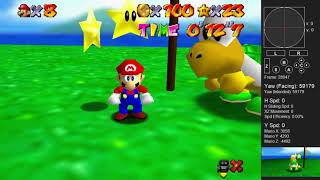 SM64 [TAS] - BOB 100 coins + Footrace with Koopa the Quick (1'18\