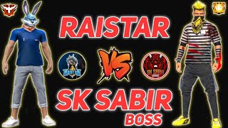 RAISTAR VS SK SABIR BOSS #shorts | GARENA FREE FIRE