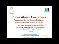 Elder Abuse Prevention Training