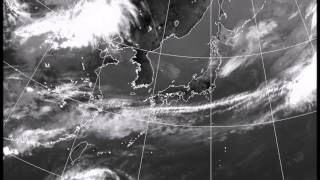 2015年 台風第6号 ノウル気象衛星連続画像   5月7日午後7時00分から同13日午後8時30分まで収録。