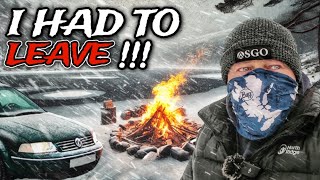 A DISASTER waiting to happen ‼️⚠️🥶 | CAR CAMP IN THE SNOW