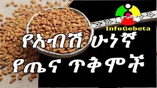 Ethiopia የአብሽ ሁነኛ የጤና ጥቅሞች | Health Benefit of Fenugreek