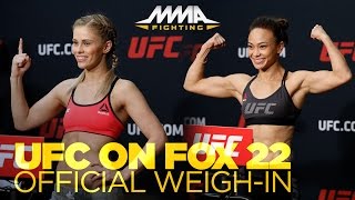 UFC on FOX 22 Official Weigh-Ins