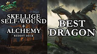 GWENT | Dracoturtle Gedyneith Self-Wound Skellige deck | Reddit decks #2 | Battle Trance SK deck