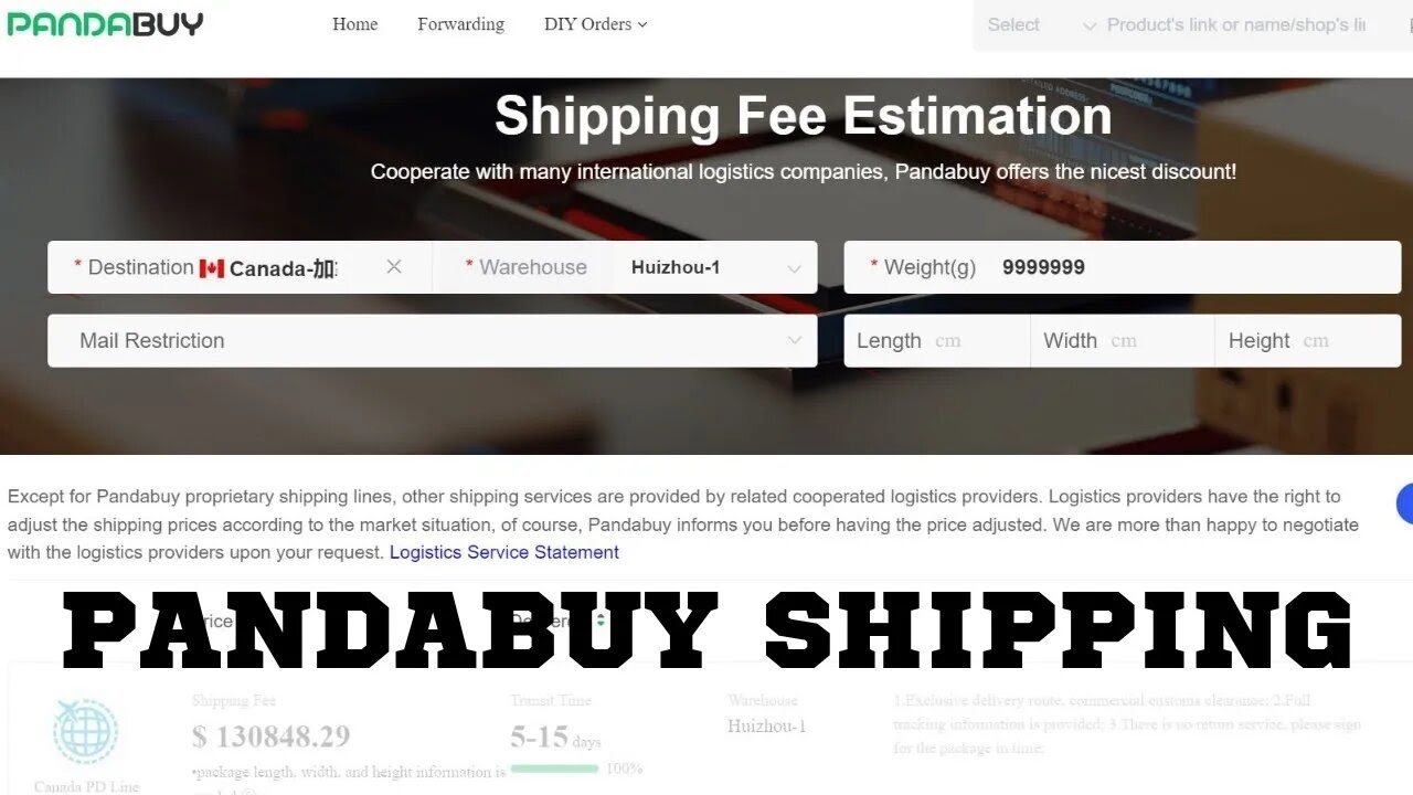 How To Find Shipping Cost To Your Home On Pandabuy (2023) - YouTube