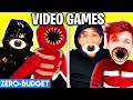 SCARY VIDEO GAMES WITH ZERO BUDGET! (ROBLOX DOORS, POPPY PLAYTIME, & MORE PARODIES!)