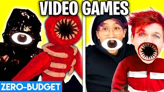 SCARY VIDEO GAMES WITH ZERO BUDGET! (ROBLOX DOORS, POPPY PLAYTIME, & MORE PARODIES!)