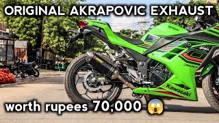 AKRAPOVIC EXHAUST WORTH 70,000 INSTALLATION IN KAWASAKI NINJA 300