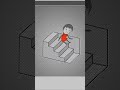 Stairs Illusion - Animation meme #shorts #funny #memes