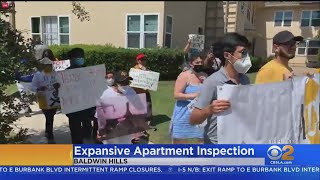 Baldwin Hills tenants rally for apartment inspections