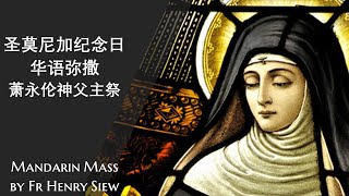 2020.8.27  圣莫尼加纪念日 华语弥撒  萧永伦神父主祭  Mandarin Mass celebrated by Fr Henry Siew