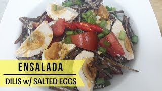 Ensaladang Dilis with Salted Eggs