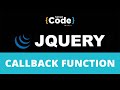 jQuery Callback Function Tutorial | jQuery Basics | jQuery Tutorial For Beginners | SimpliCode