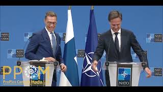 PRESS CONFERENCE - NATO SEC GENERAL AND PRESIDENT OF FINLAND IN BRUSSELS OCT 8, 2024 #nato  #news