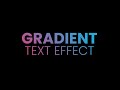 How to Create Gradient Text Animation using Only HTML & CSS