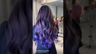 나라라 디자인컬러💙💜#hairdresser #hairdye #옴브레 #솜브레 #발레아쥬