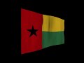 ギニアビサウの国旗　背景はアルファチャンネル 透明 です。 flag of guinea bissau. the background is an alpha channel.