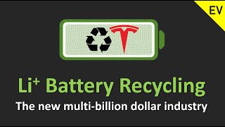 Tesla & Lithium Ion Battery Recycling, the new multi-billion dollar industry