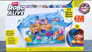 ASMR Unboxing Zuru Robo Alive Aquarium Playset | Toy Review | No Talking Video