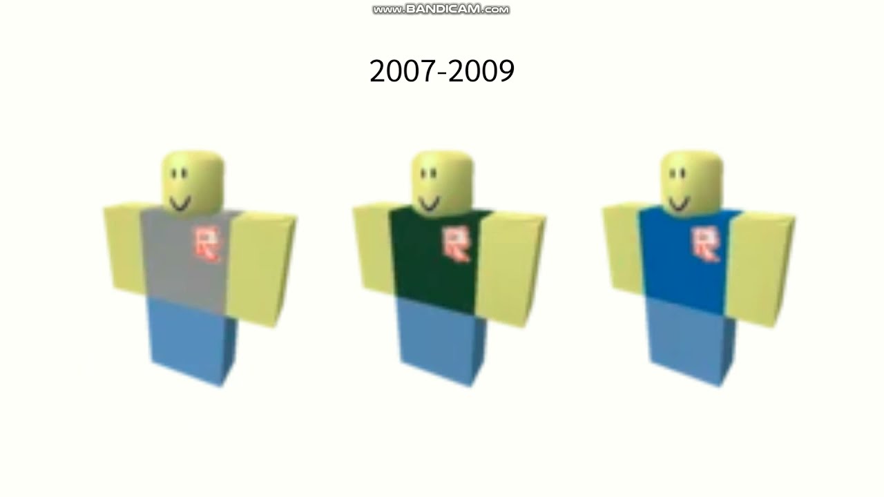 Evolution Of The Default Avatar In Roblox (2006-2020 Generations) - YouTube