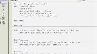 Visual Basic Tutorial: How Separate RGB Colors