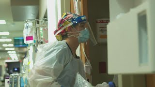 A look inside Texas Health Harris Methodist Hospital as patients are filling the ICU