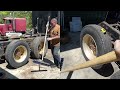 Marmon Semi Truck, Get's Prepped For Rear Suspension Work
