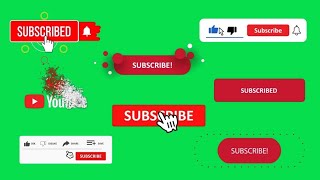 GREEN SCREEN SUBSCRIBE BUTTON | FREE YOUTUBE SUBSCRIBE GREEN SCREEN - TOP 5 | COPYRIGHT FREE YOUTUBE