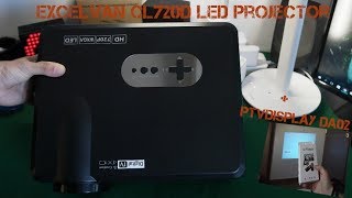 Excelvan CL720D LED Projector + PTVdisplay DA02 (Unboxing - Review)