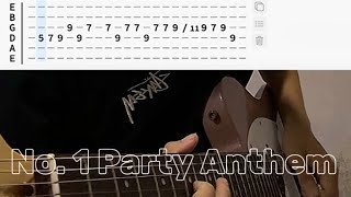 No. 1 Party Anthem - Arctic Monkeys [electric guitar cover] with tabs